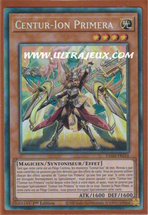 Carte Yu Gi Oh Centur Ion Primera Vasm Fr Clr