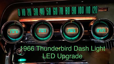 1966 Thunderbird Dash Lights LED Upgrade YouTube