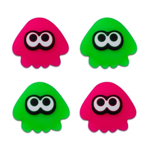 Perfectsight Cute Splatoon Thumb Grips For Switch Switch Lite Switch Oled 3d Joystick Caps