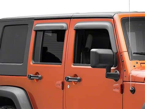 Rugged Ridge Jeep Wrangler Window Visors Matte Black 1134912 07 18