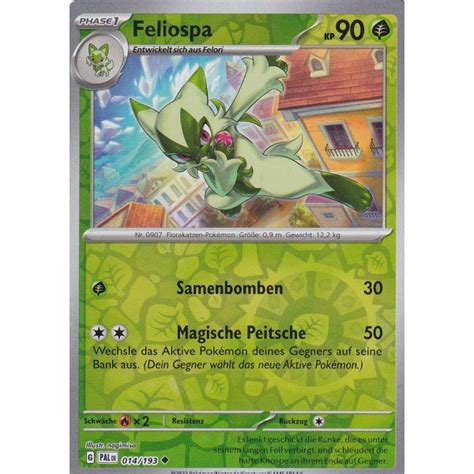 Feliospa 014 193 REVERSE HOLO Entwicklungen In Paldea Pokemon Karte Kaufen