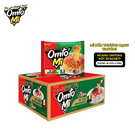 THÙNG 16 GÓI MÌ XỐT SPAGHETTI OMTOMI OMACHI | Lazada.vn