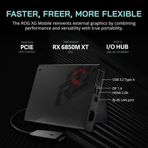 ASUS ROG XG Mobile EGPU Dock AMD Radeon RX 6850 XT 12GB GDDR6 Graphics