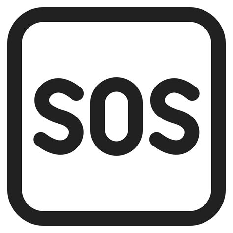 Sos Button Icon | FluentUI Emoji Mono Iconpack | Microsoft