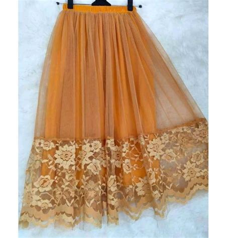 Jual Rok Tutu Renda Bawah Rok Tutu Brukat Maxi Skirt Rok Tutu Motif