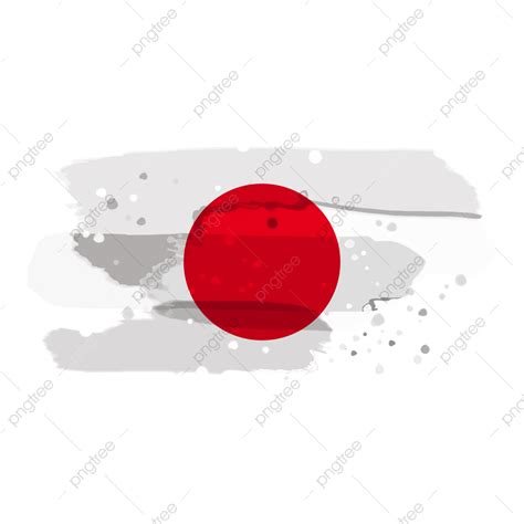 Grunge Texture Brush Hd Transparent Japan Flag With Grunge Brush