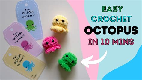 Crochet An Octopus In 10 Minutes NO SEWING YouTube