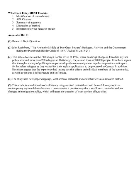 annotated bibliography assignment   entry