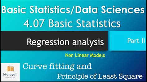 Basics Of Regression Part Ii Basic Statistics Regression