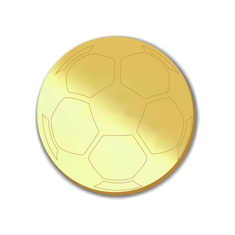 Aplique em acrílico espelhado Bola Futebol ap 405 Kit 10 unid