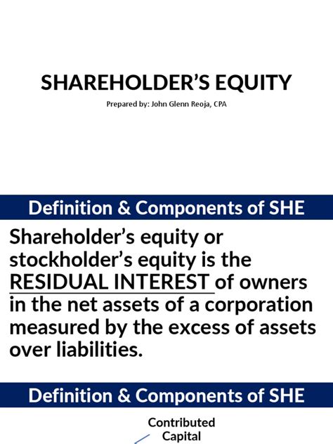 Shareholders Equity | PDF