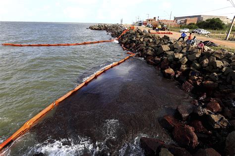 Mysterious Oil Spill Reaches Beach In Major Brazilian City