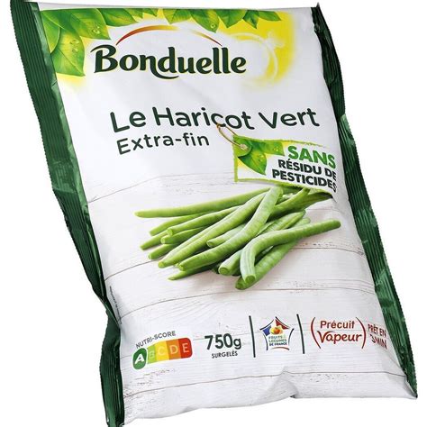 Promo Le haricot vert extra fin sans résidu de pesticides surgelé