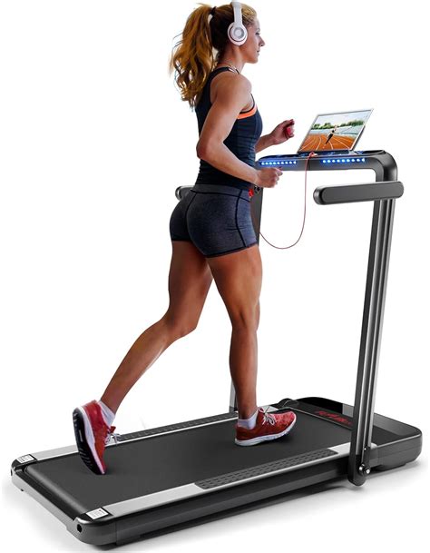 2 In 1 Folding Treadmill FLYLINKTECH Home Quiet Treadmill With