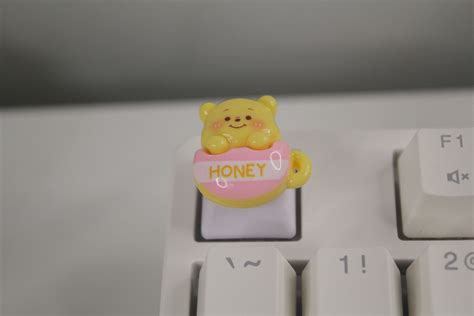 Kawaii Winnie The Pooh Keycaps Bear Keycaps Animal Keycaps Cute