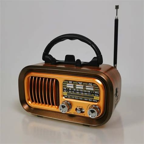 Portable Radio Retro Am Fm Sw Small Radio Bluetooth Battery Radio Powered By 1200mah