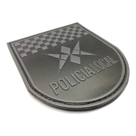 Escudo Parche Pvc Goma Policía Local Baja Visibilidad Lealforce Argentina