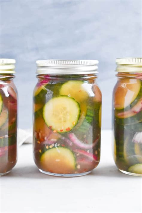 Sweet And Spicy Refrigerator Pickles In Fine Taste