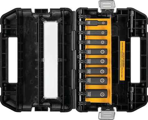 DEWALT Impact Socket Set SAE 1 2 Inch 10 Piece DW22812