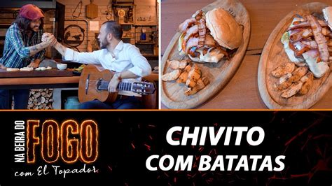 Chivito Acompanhado De Batatas Para Gabriel Selvage Na Beira Do Fogo