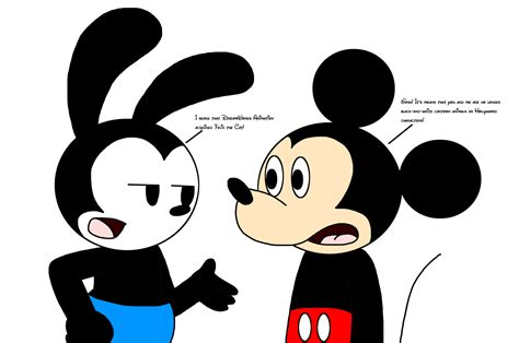 Oswald and Mickey talking about DreamWorks by SuperMarcosLucky96 on ...