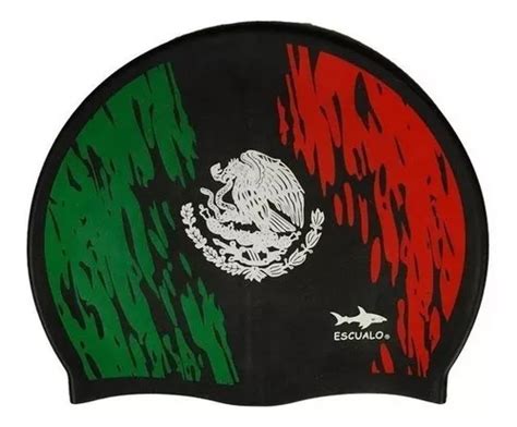 Gorra Natacion Adulto Modelo Bandera Escualo Color Negro Talla