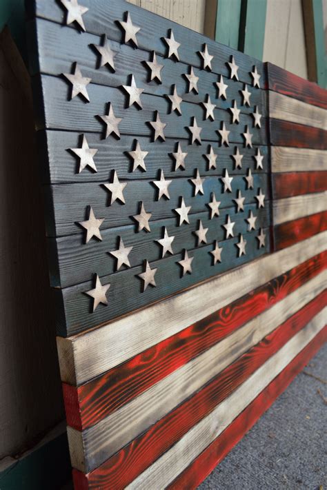 Rustic Wooden Flag Multiple Sizes Available Wooden American Flag