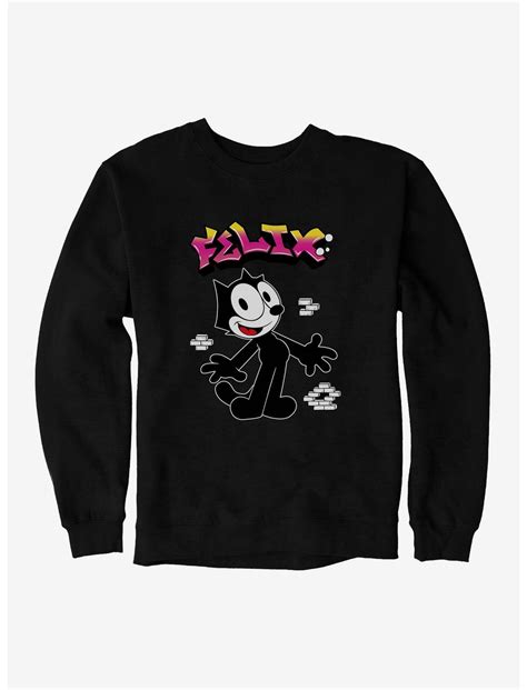 Felix The Cat Graffiti Art Brick Wall Sweatshirt | BoxLunch