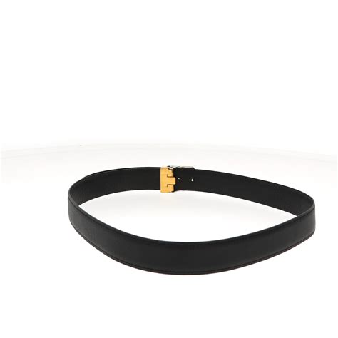 Cartier Belt In Black Leather Fancy Lux