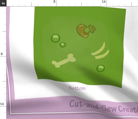 12 Inch Green Gelatinous Cube Fabric Spoonflower