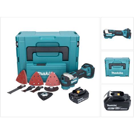 Makita DTM 52 T1JX4 Akku Multifunktionswerkzeug 18 V Starlock Max