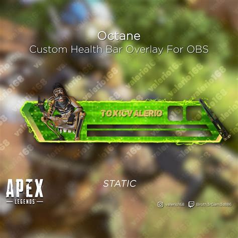 Octane Static Custom Health Bar Overlay For Obs Apex Etsy Hong Kong