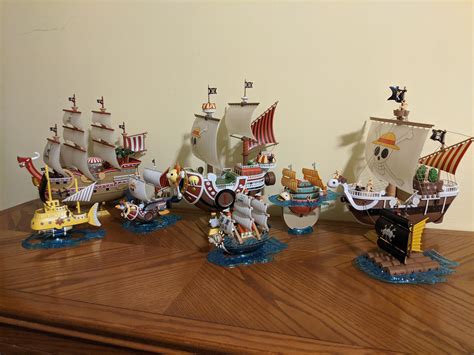 My Ship Model collection this far! : r/OnePiece