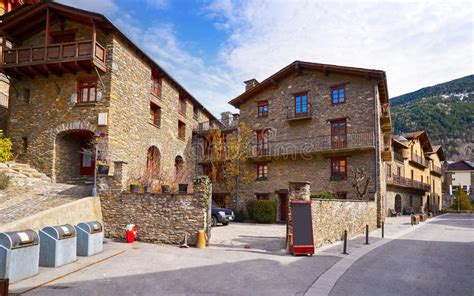 Ordino Village In Andorra Pyrenees Stock Image Image Of Facades Aged