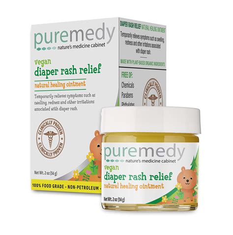 Puremedy Baby Diaper Rash Healing Ointment 2 oz - Vegan Homeopathic ...