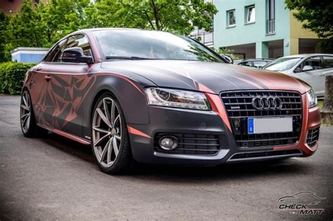 Russet Red Matt Folierung Am Audi A5 By Check Matt Dortmund