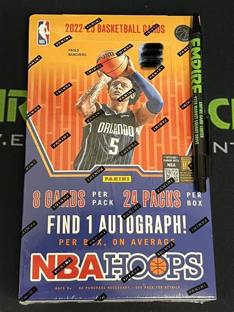 2022 23 Panini Nba Hoops Basketball Hobby Box