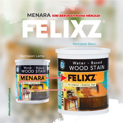 Jual Felixz Woodstain Cat Kayu Waterbased Shopee Indonesia