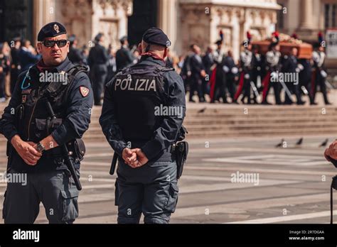 Milano Italia Giugno I Funerali Di Stato Di Silvio Berlusconi