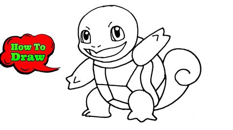 How To Draw Squirtle Pokemon Step By Step Youtube