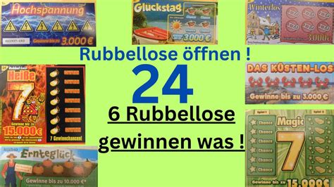 Wir öffnen nächsten 24 Rubbellose Und mehrere schöne Gewinne sind