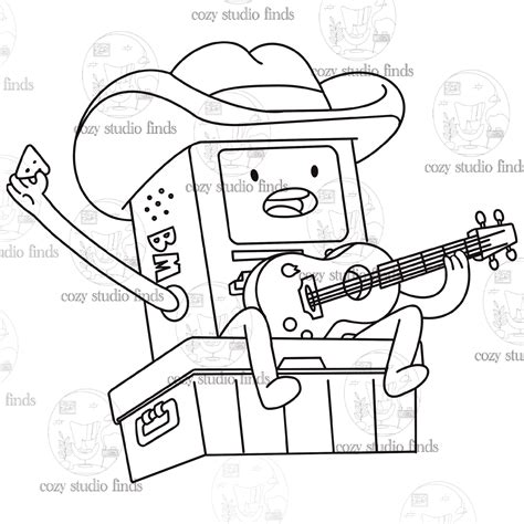 Bmo Adventure Time Coloring Pages