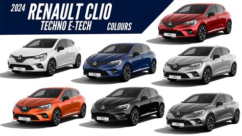 2023 Renault Clio Techno E Tech Hybrid All Color Options Images