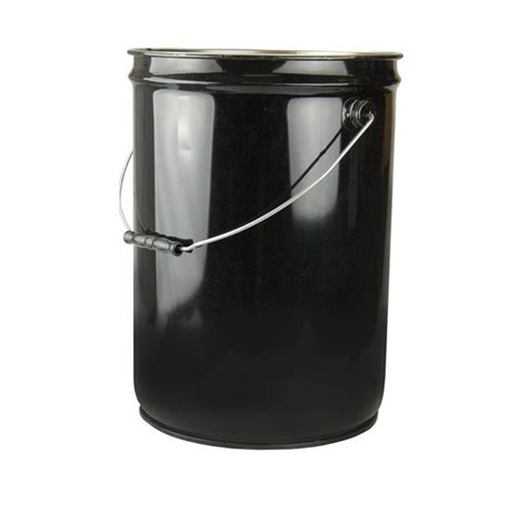 5 gal Black Steel Open Head Pails - Bulk Pricing | Berlin