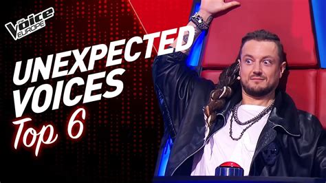 UNEXPECTED VOICES And Blind Auditions In The Voice TOP 6 YouTube