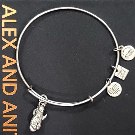 Alex and Ani Charity Otter Charm Bracelet - Gem