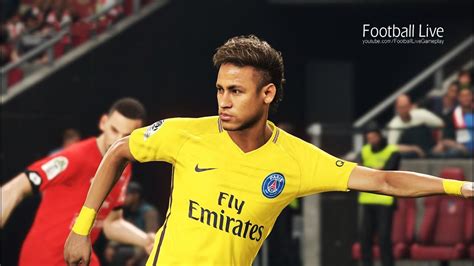 Pes 2018 Dijon Fco Vs Paris Saint Germain Neymar Jr Amazing 2 Goals