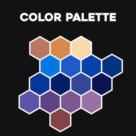 Premium Vector Stylish Color Palette Bright Colors Vector