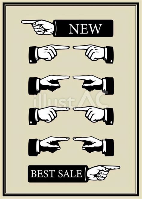 Free Vectors | Pointing hand sign set