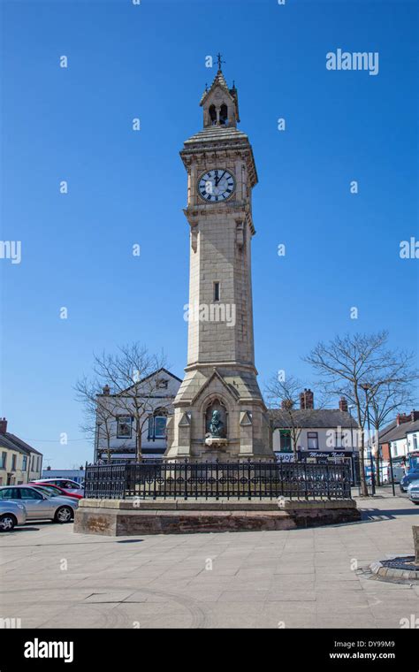 The Clock Tower In The Square At Tunstall Stoke On Trent Staffordshire